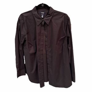 Chaps Women's Black Button Down Shirt